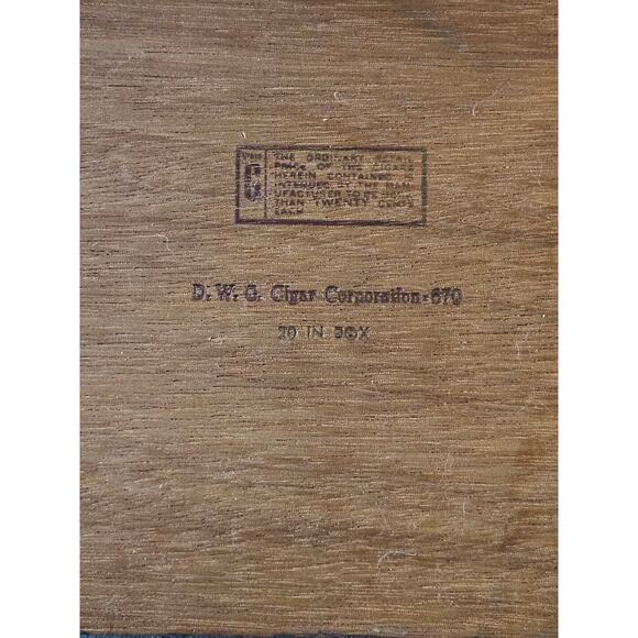 VINTAGE Santa Fe High Grade Corona Grand Cigar Box - Picture 5 of 10